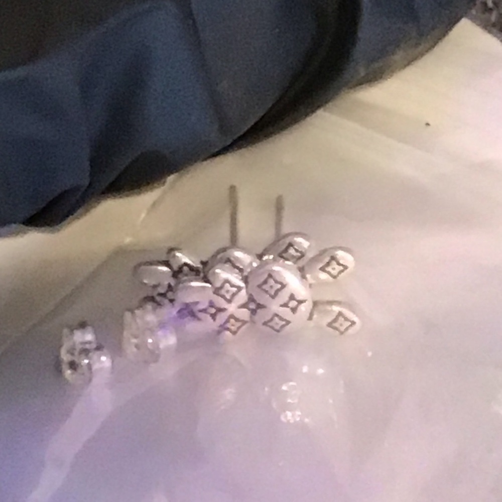 Silver Designer Stud Earrings